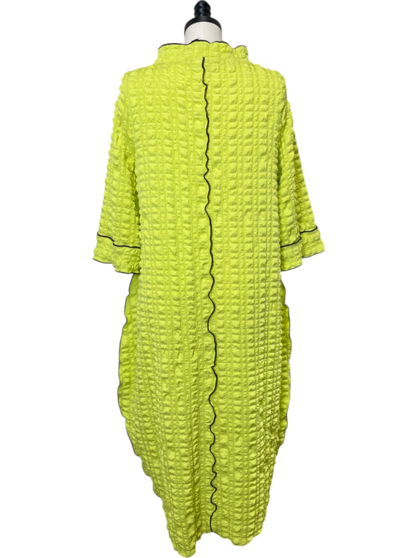 Lime Pucker Dress