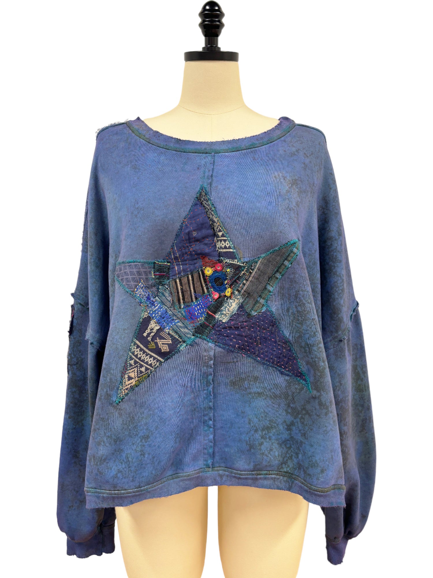 Patchwork sweatshirt clearance