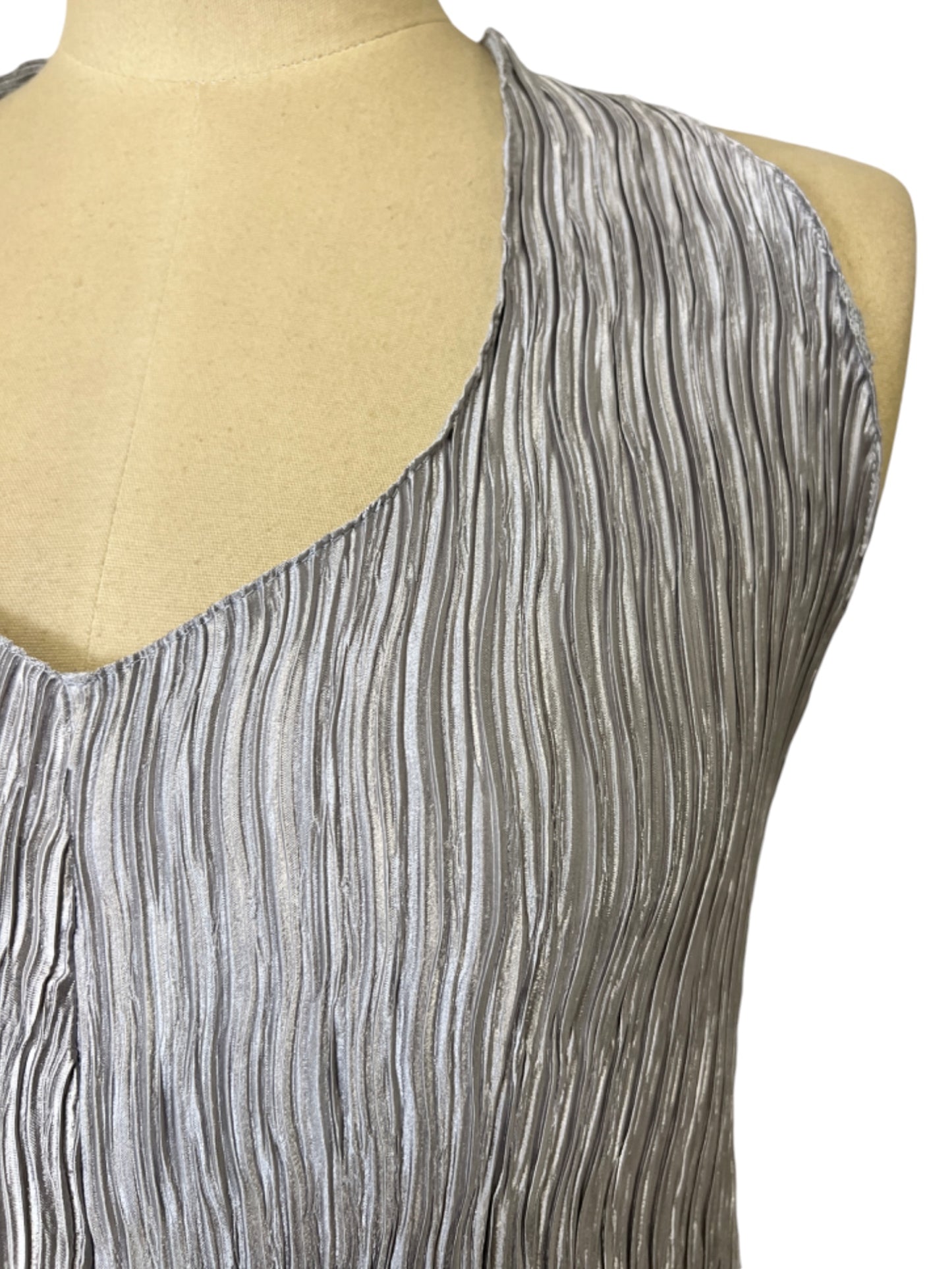 Origami Dress in Silver