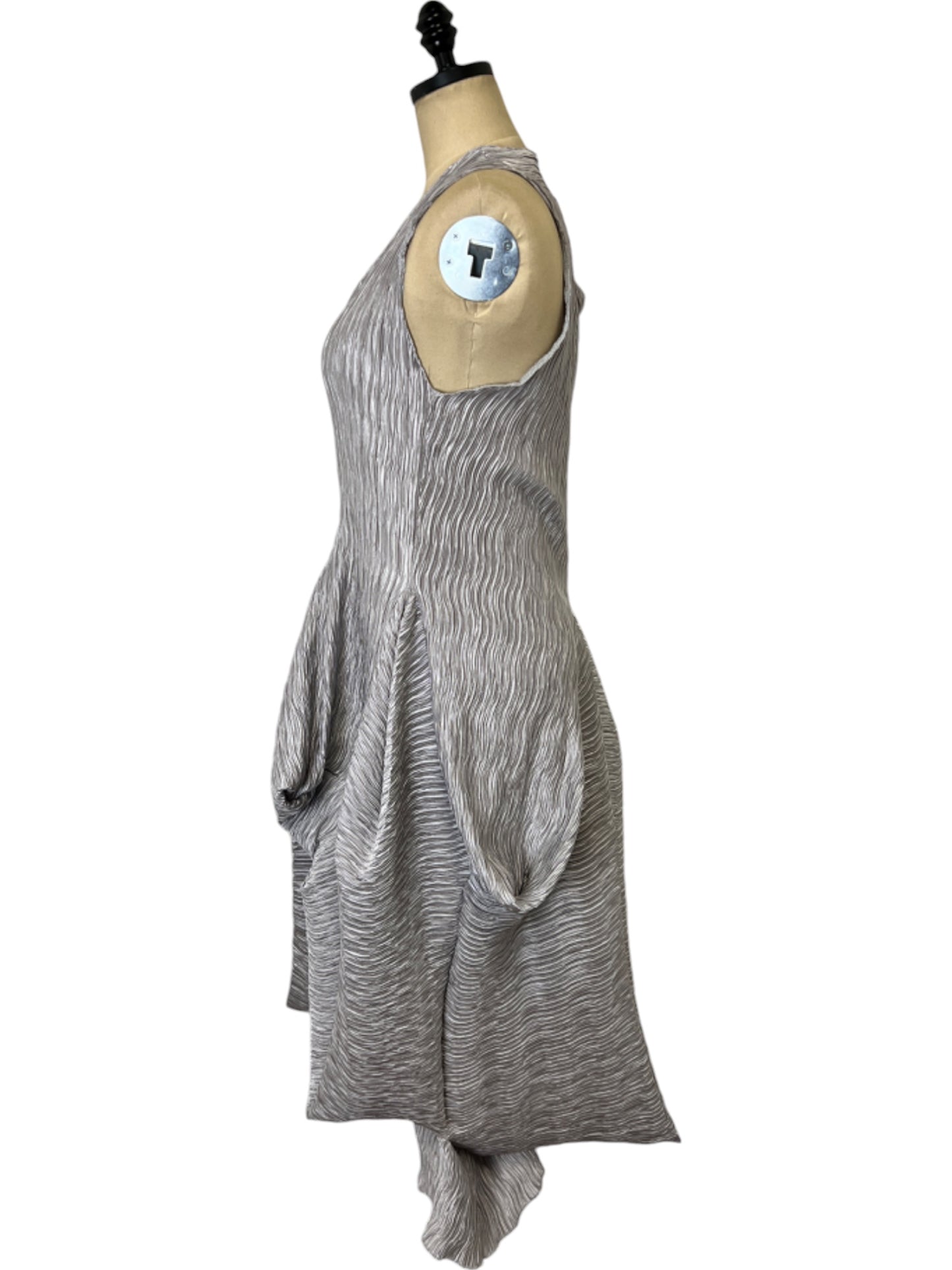 Origami Dress in Silver