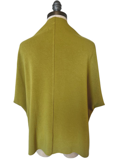 Boxy Pocket T in Chartreuse