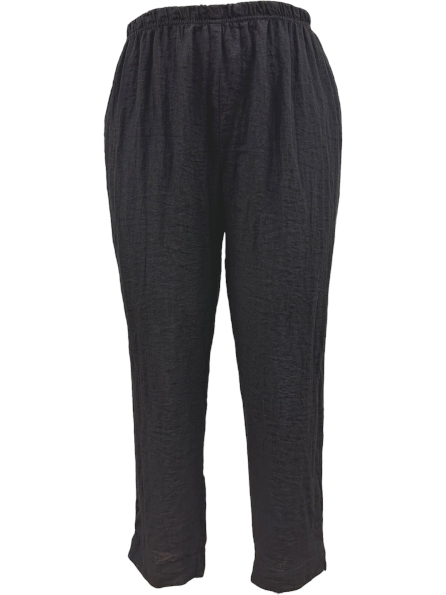 Tapered Leg Parachute Pant in Black