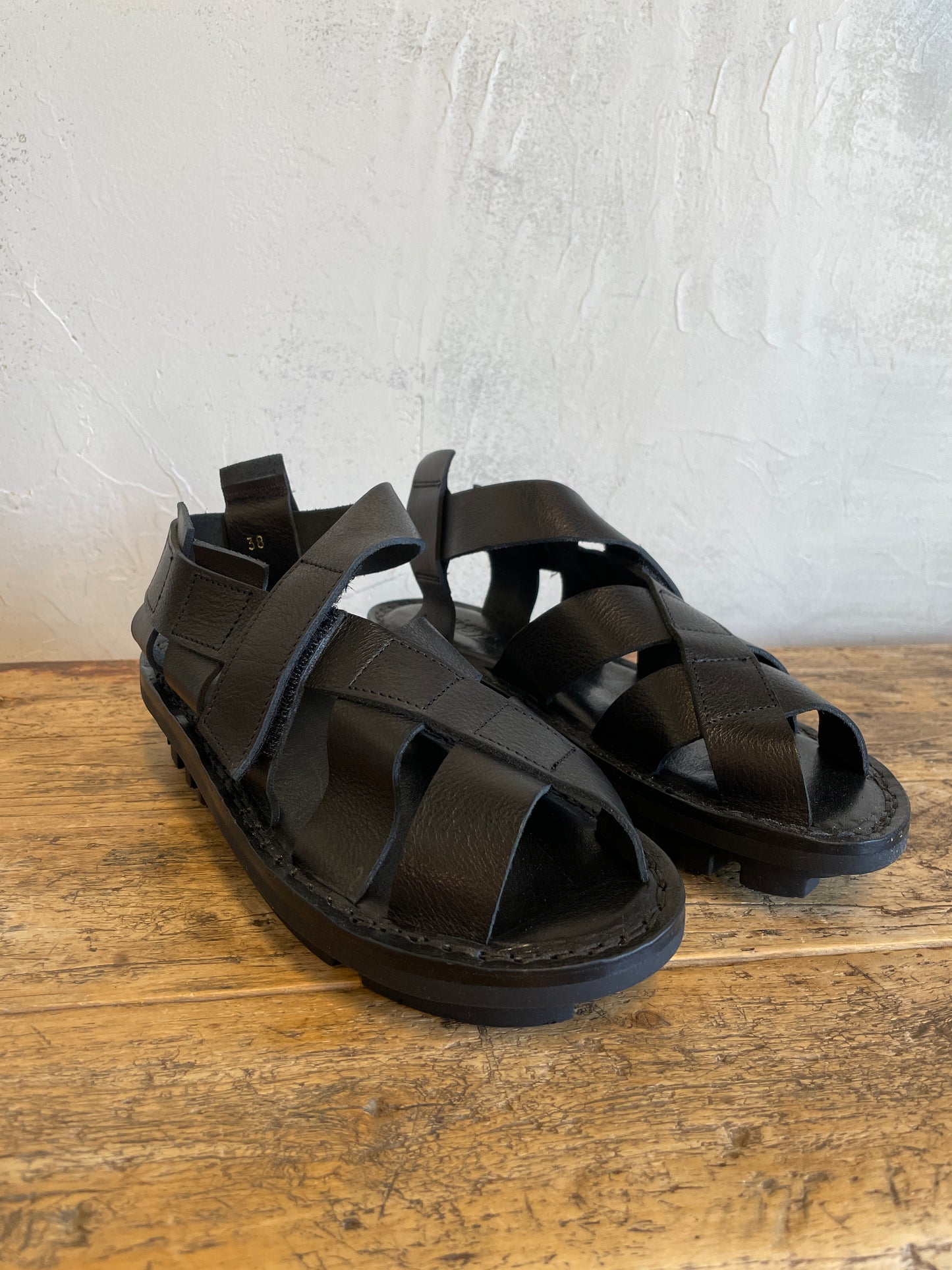 Network Sandal in Black