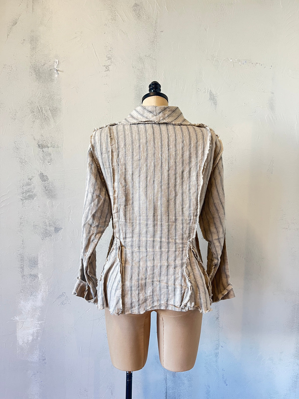 Krista Larson Stripe Linen Jacket