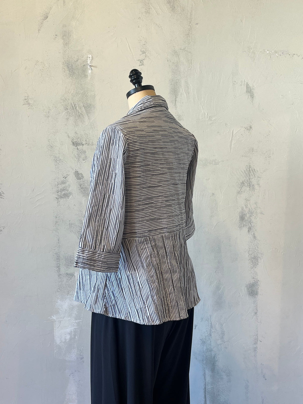 Niche Stripe Button Down Top