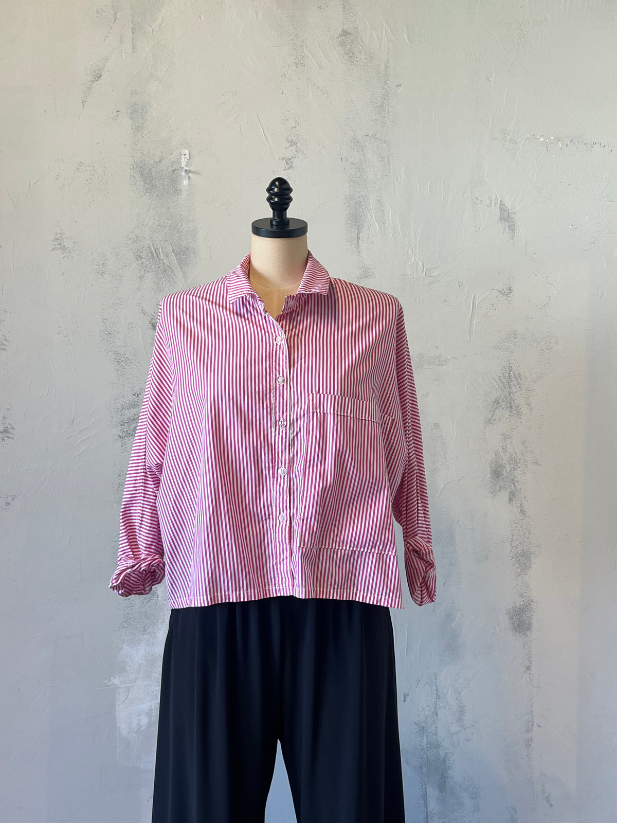 Paper Temples Pink Stripe Tee