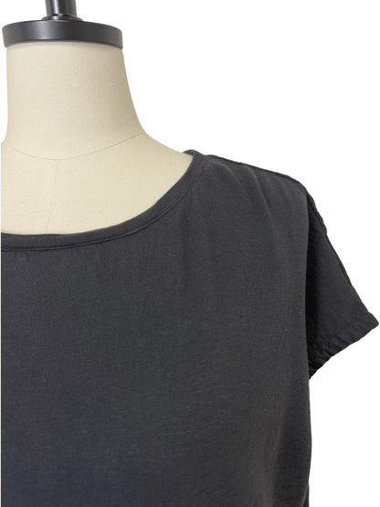 Cap Sleeve T-Shirt in Black