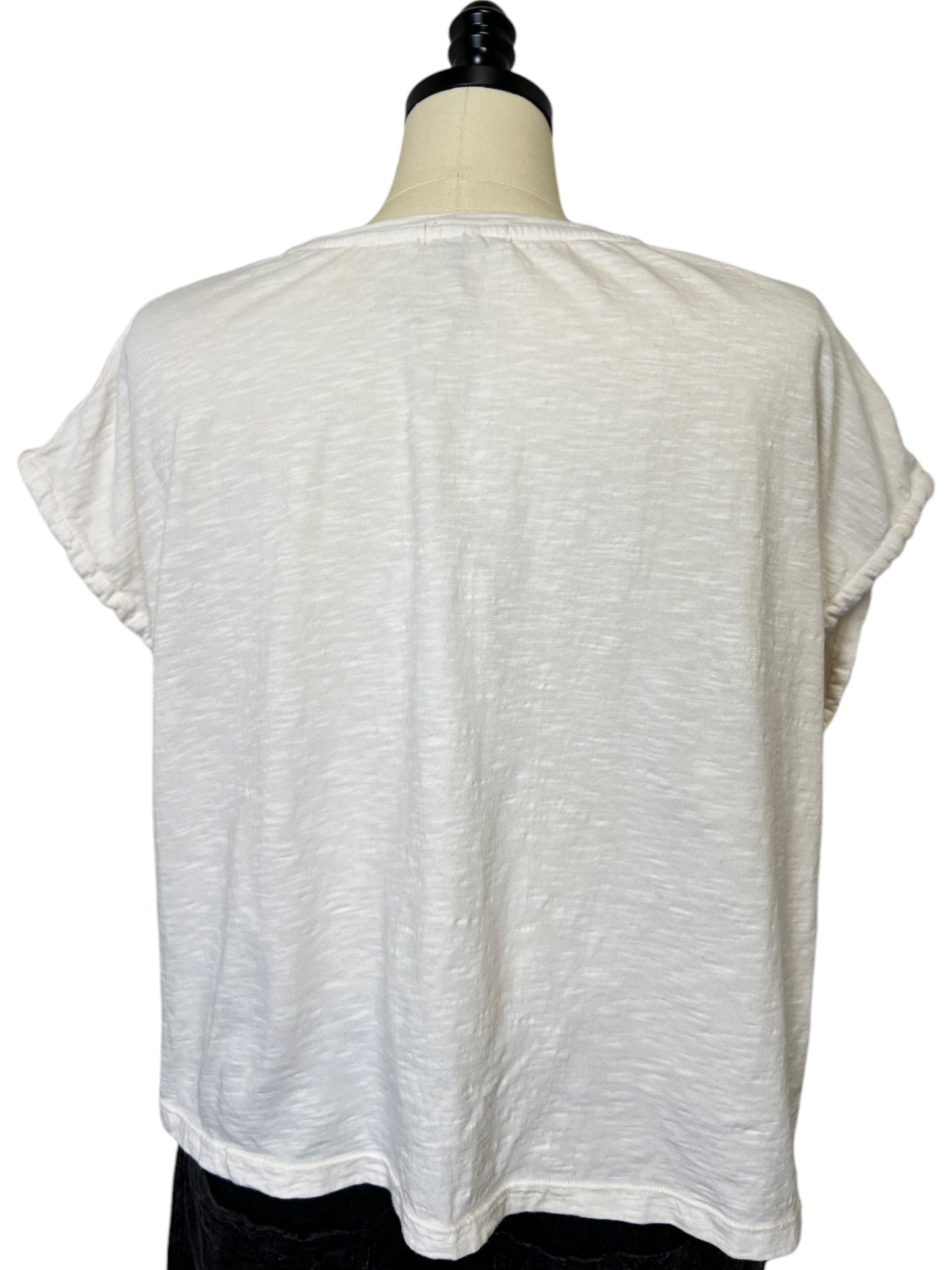Cap Sleeve T-Shirt in Cream