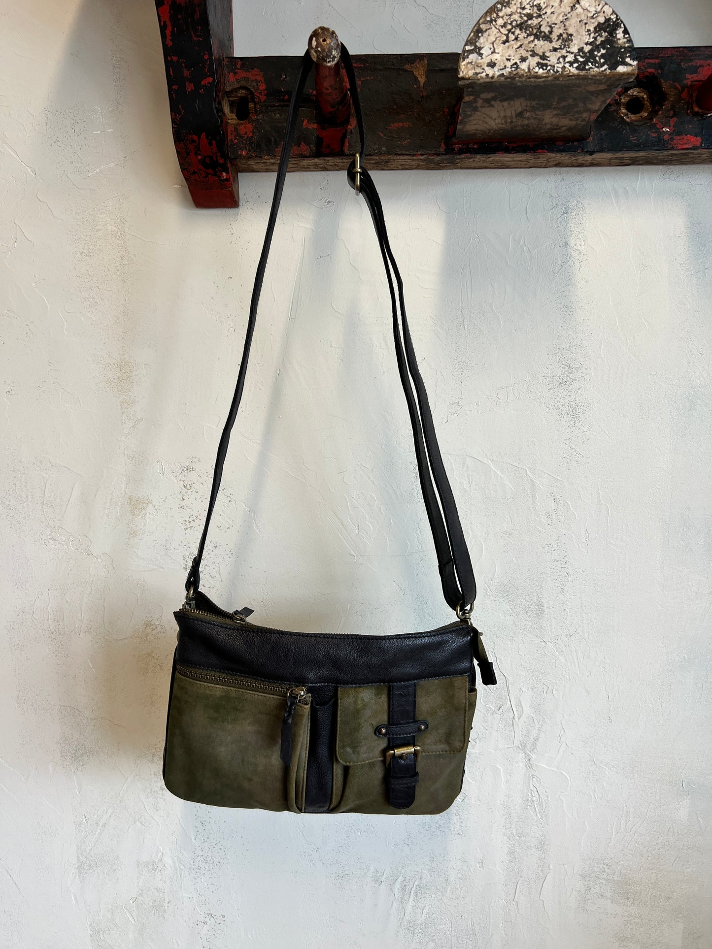 Two-Tone Utility Crossbody