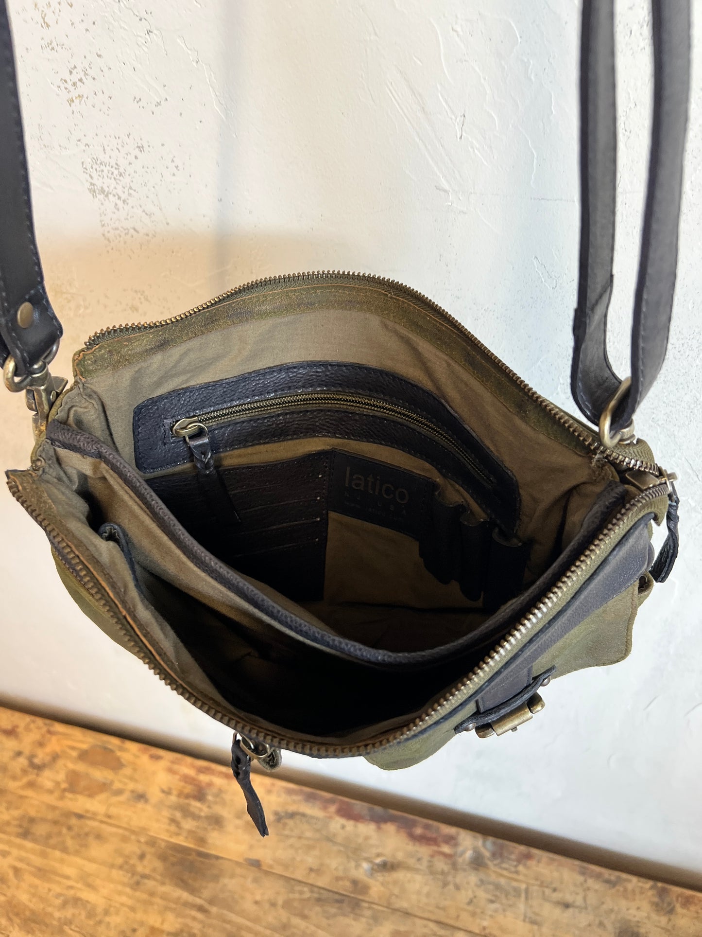 Two-Tone Utility Crossbody