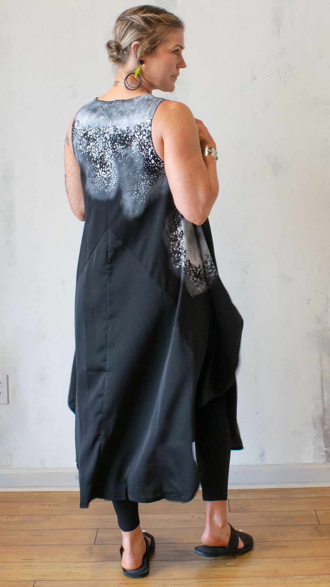 Artful Contrast Dress
