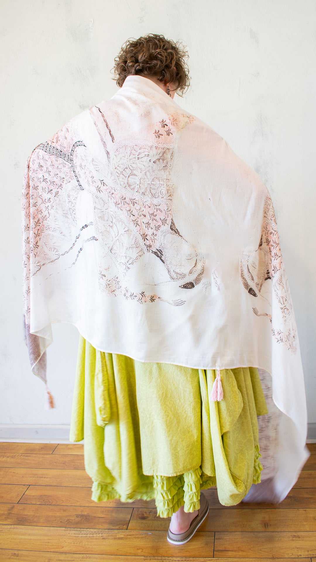 Tassel Shawl in Shell Folklore