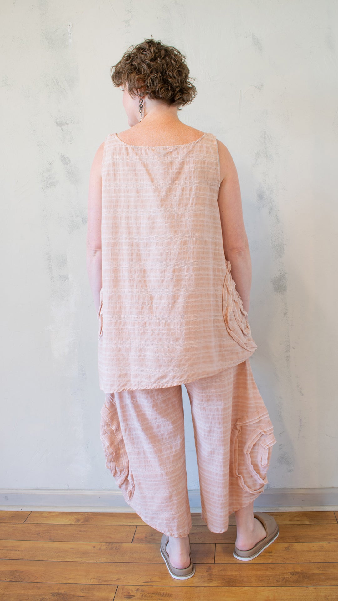 Cabbage Rose Tank in Shell