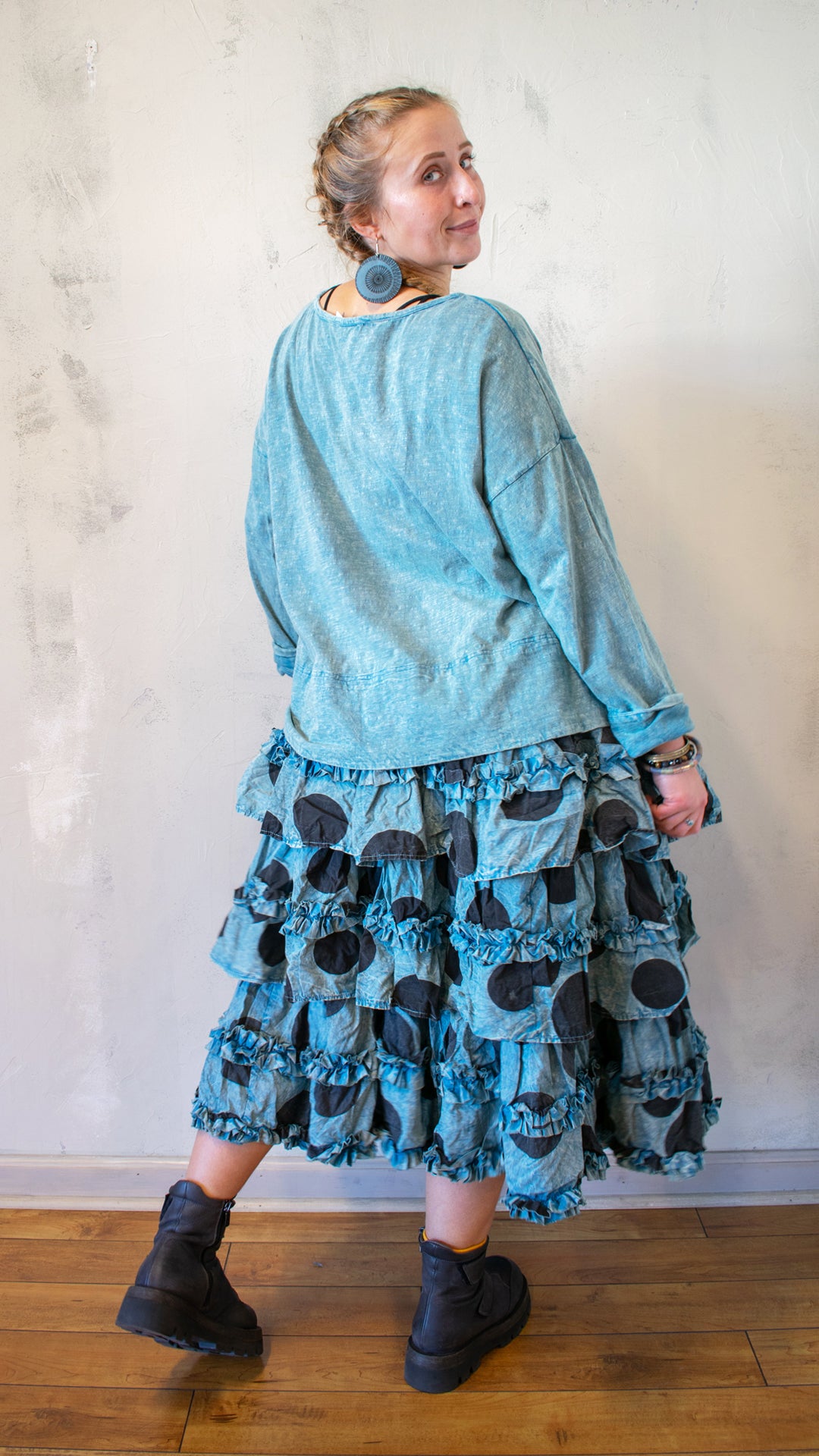 Agnes Tee in Eucalyptus Solid