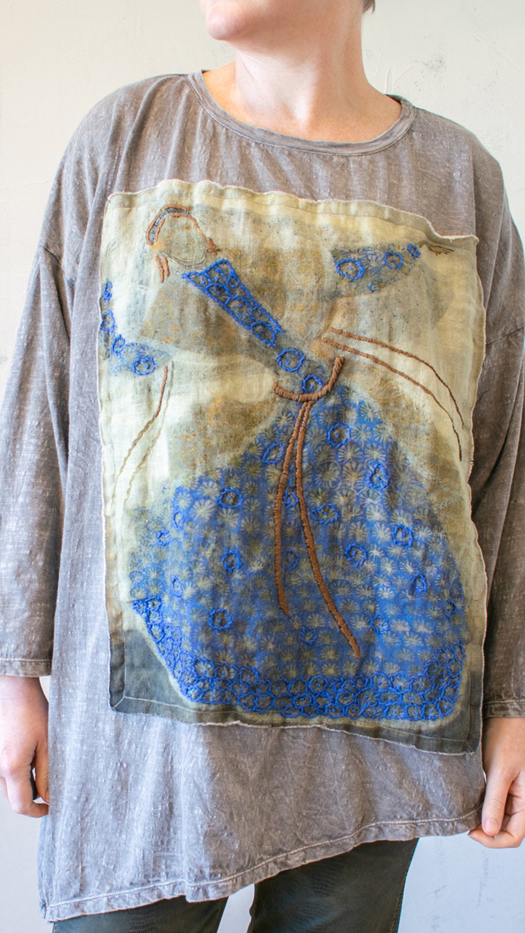 Folklore T-Shirt Long Sleeve in Ash