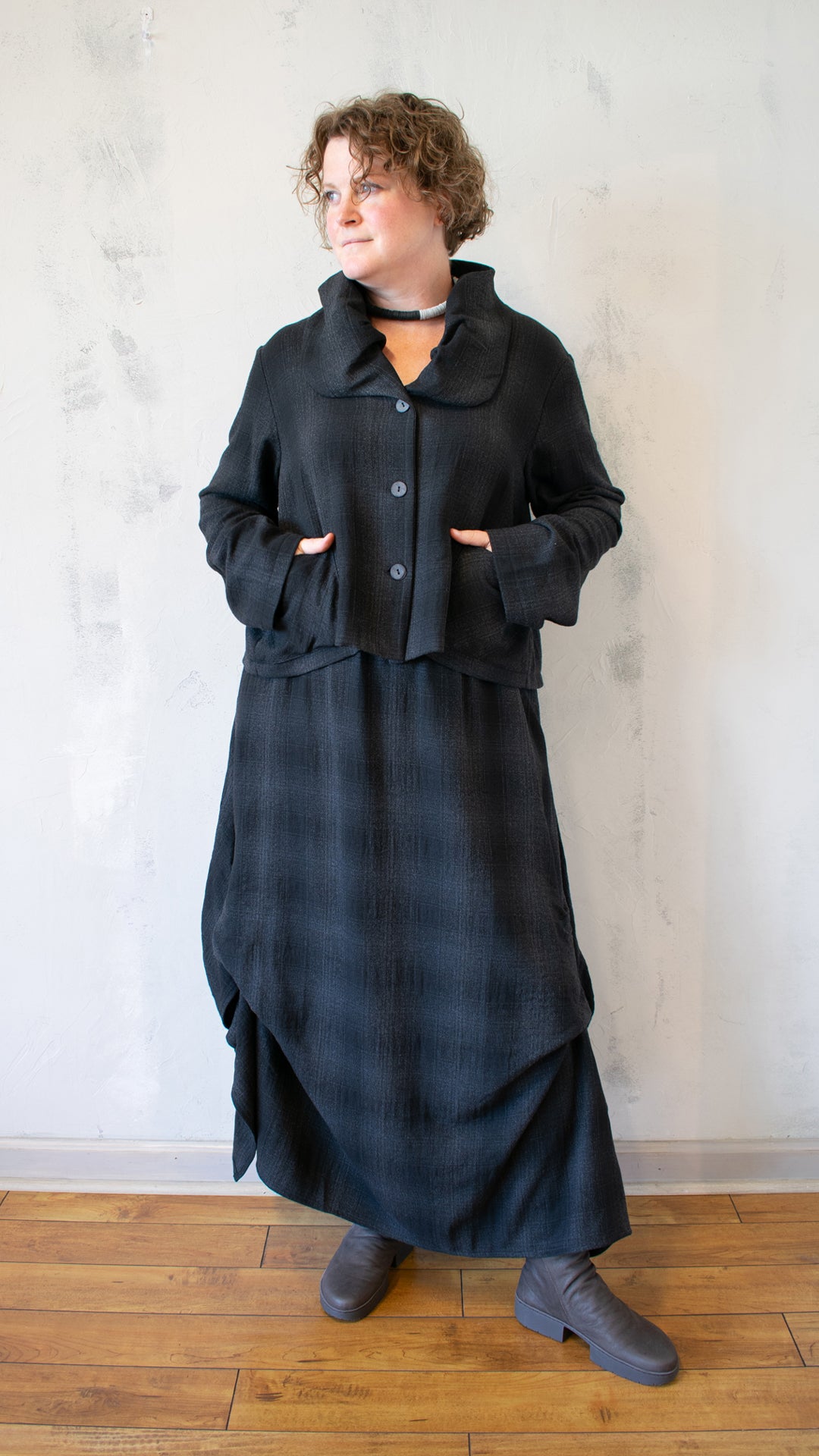 Anthracite Plaid Jacket