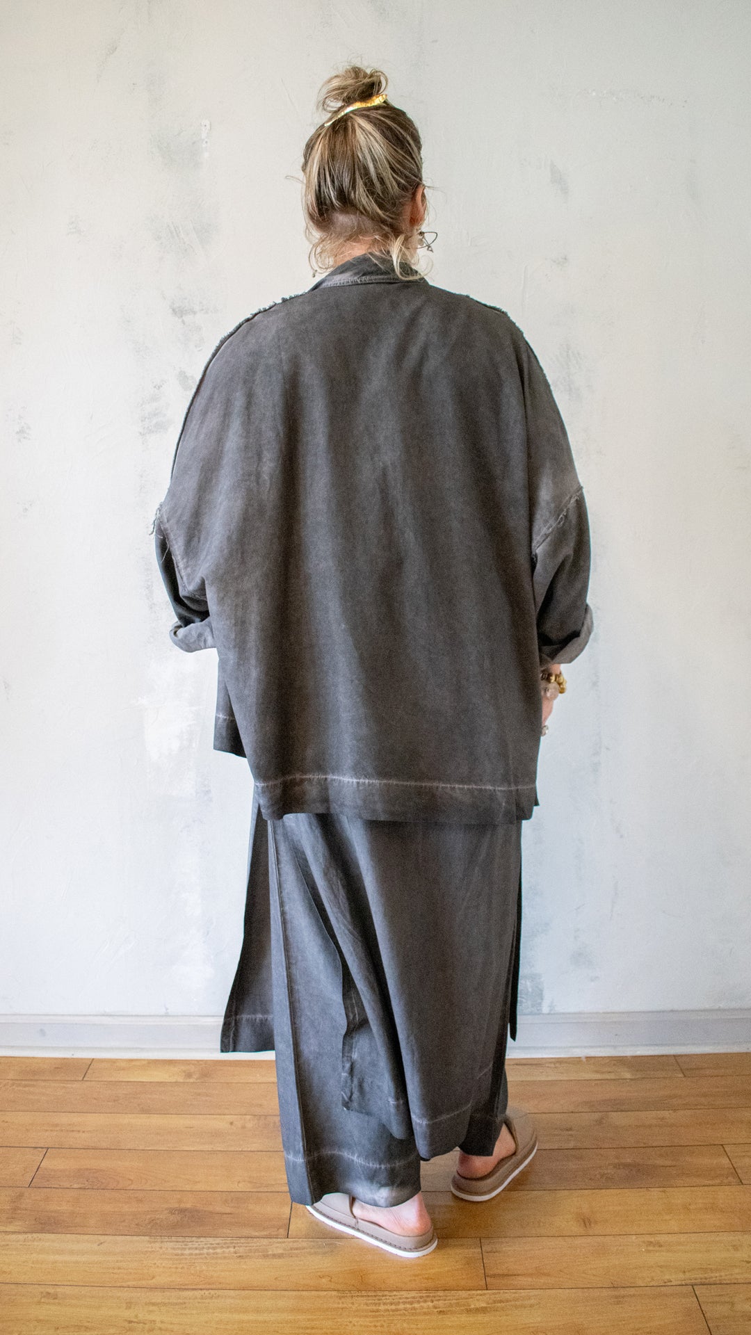 Soft Structure Double Jacket in Stormy