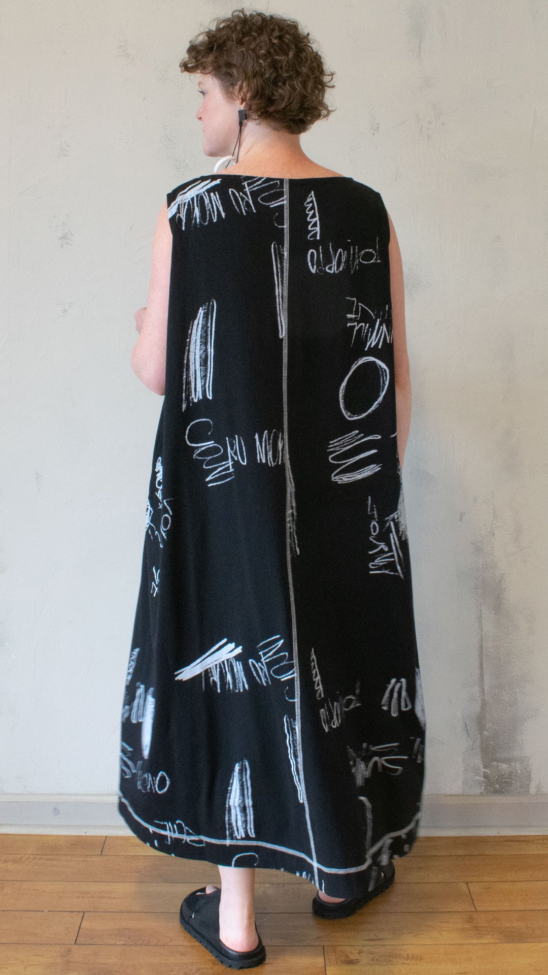 Graphic Print Jersey Dress