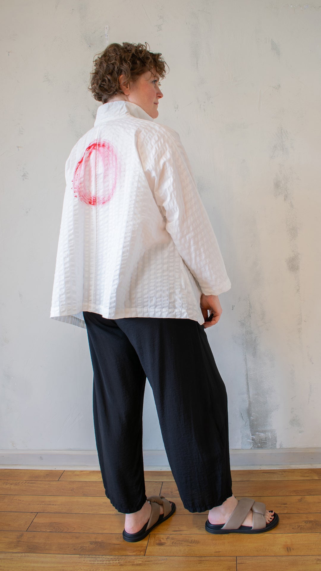 Mandarin Swing Button Down – Koi and Sun