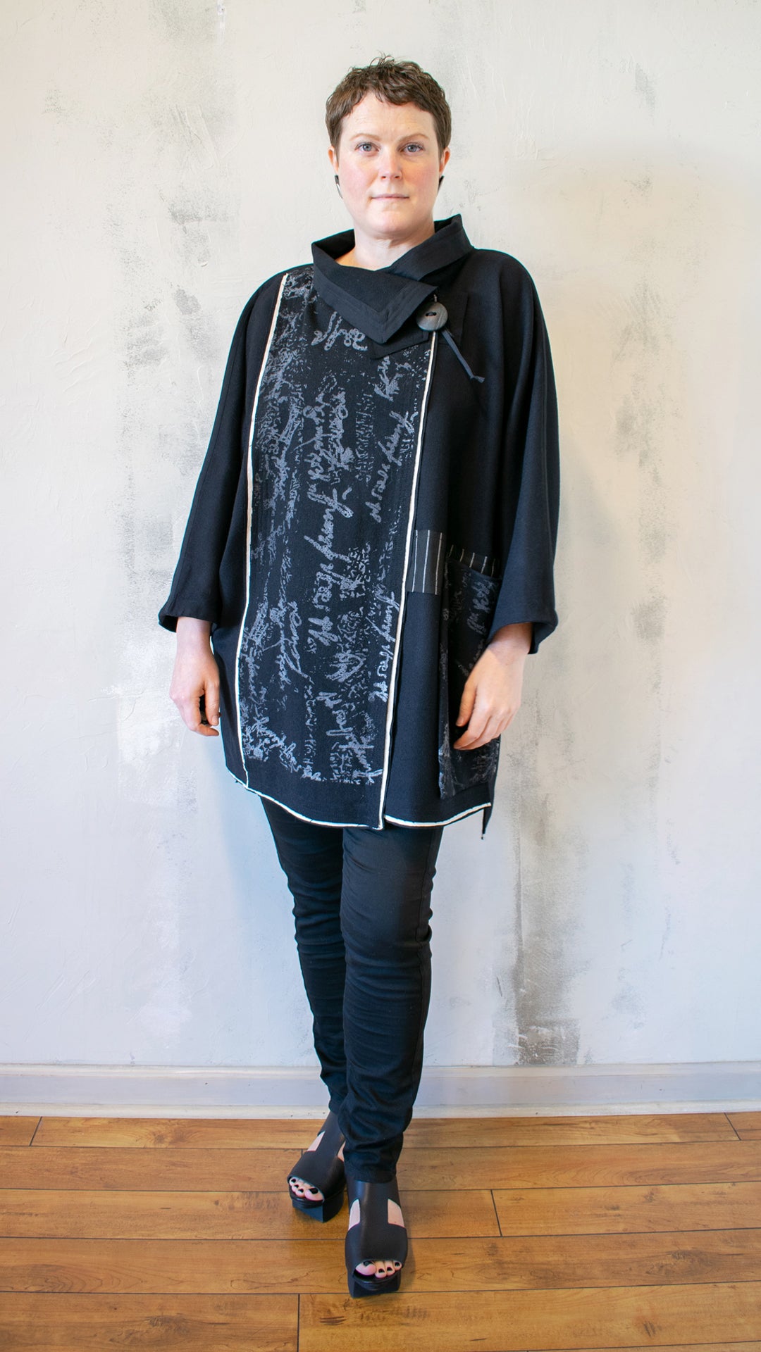 Graffiti Wool Coat