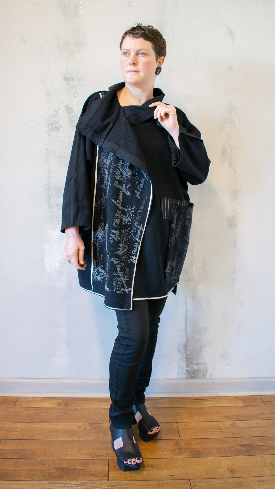 Graffiti Wool Coat