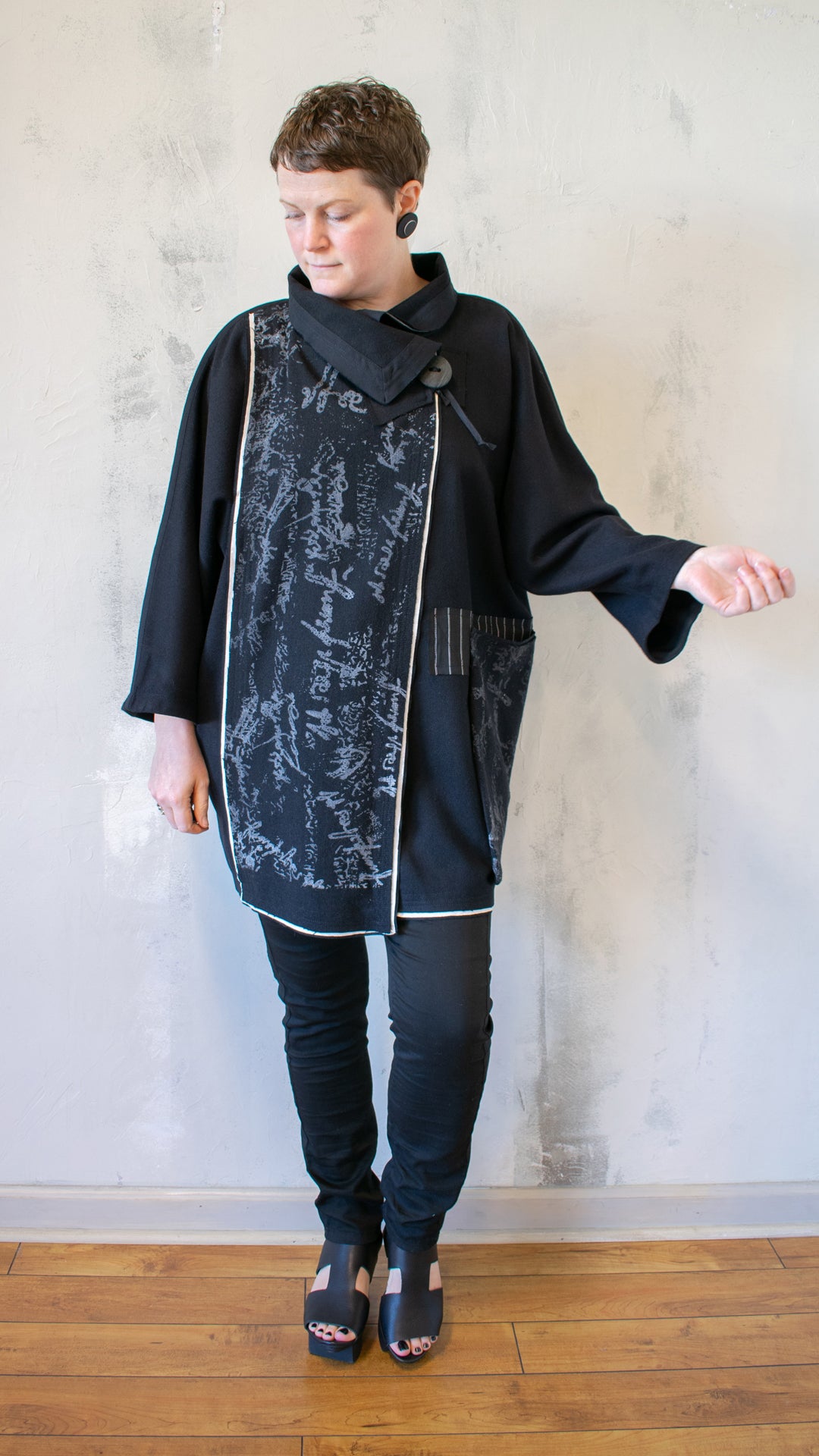 Graffiti Wool Coat