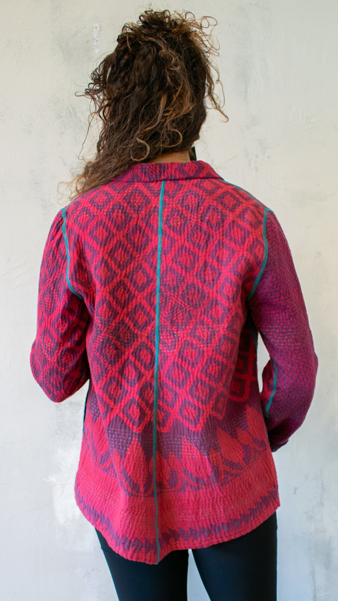 OV4022-CRED001S COTTON OVERDYE KANTHA SIMPLE JKT
