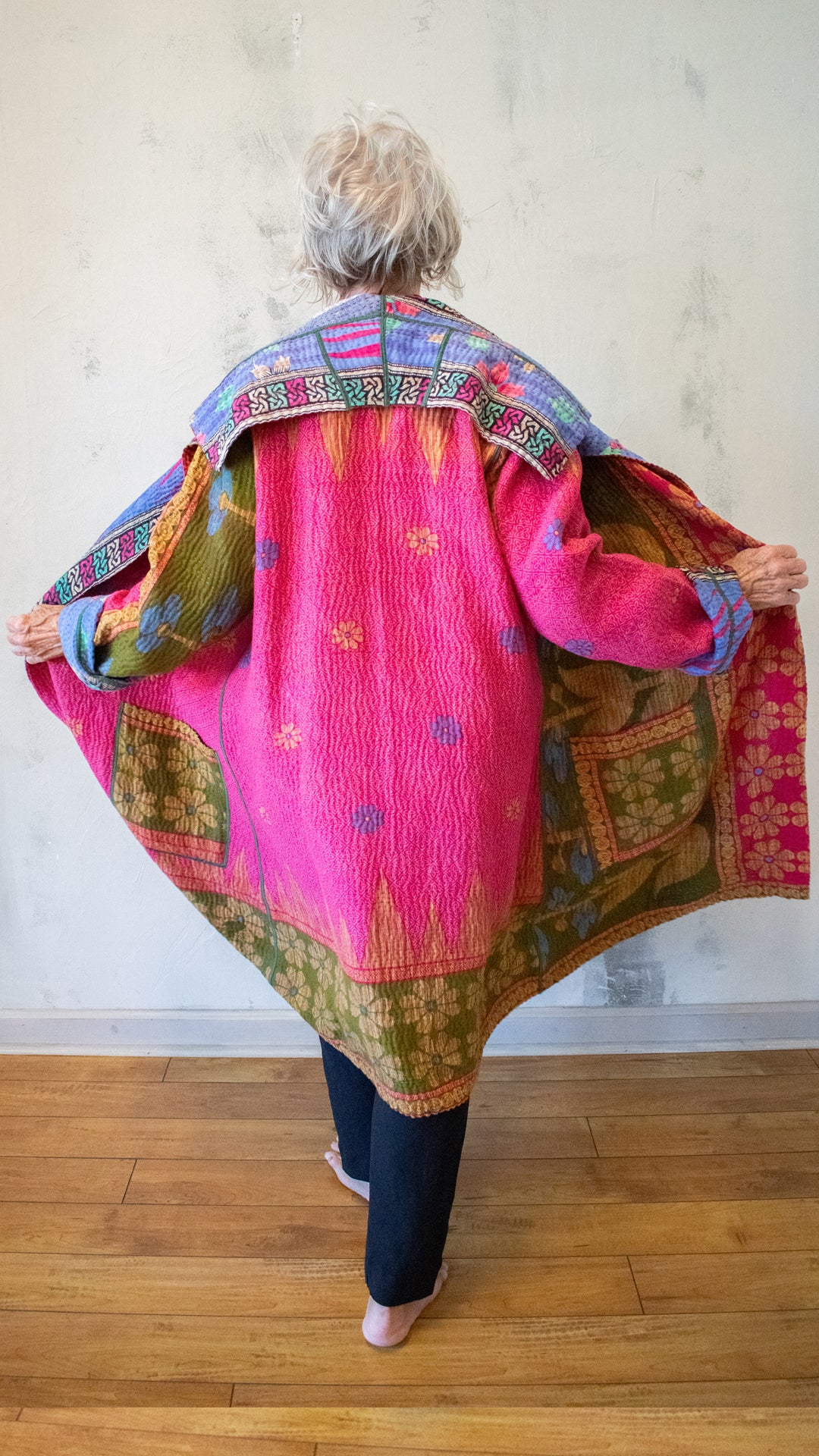 CV4316-0017A VINTAGE COTTON KAFTAN JACKET SHORT