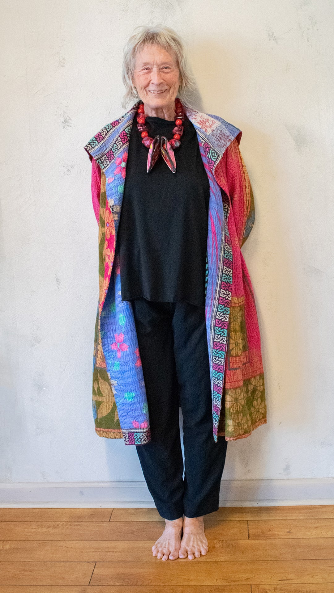 CV4316-0017A VINTAGE COTTON KAFTAN JACKET SHORT
