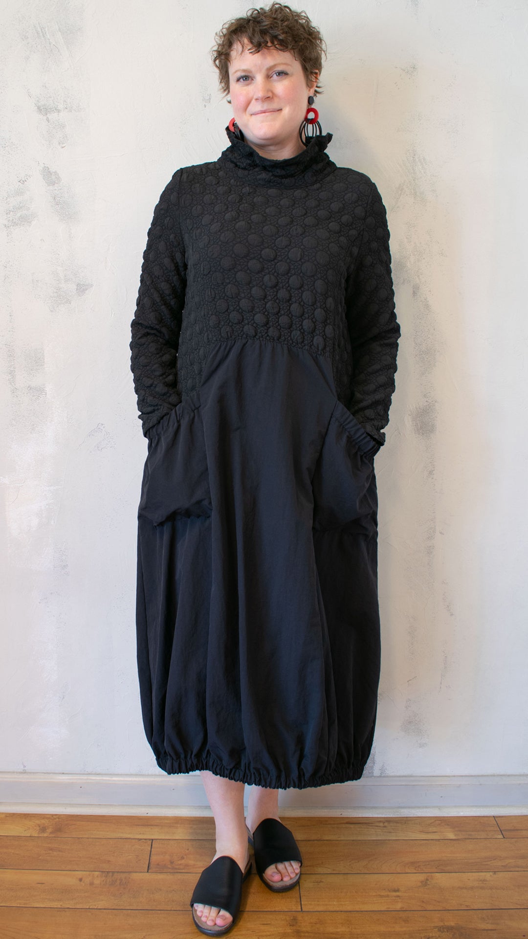 Taffeta and Pucker Dress