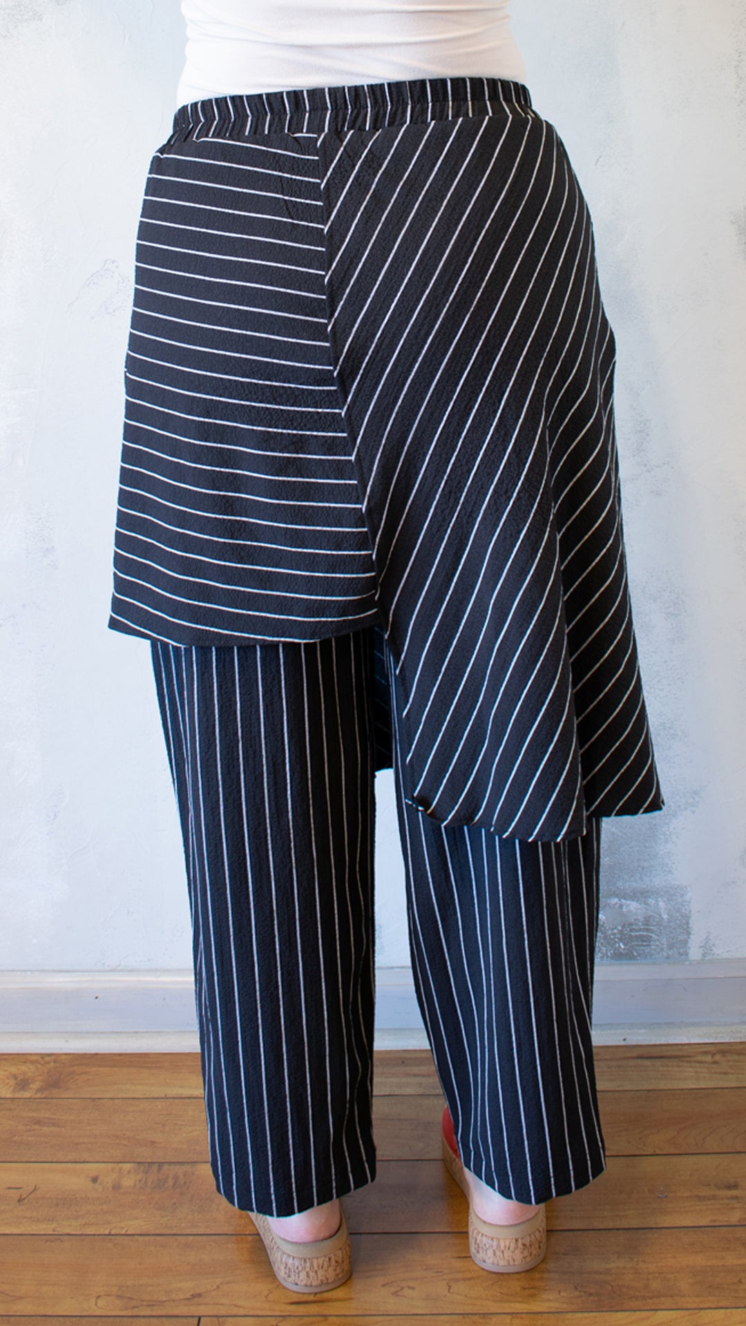Stripe Apron Pant