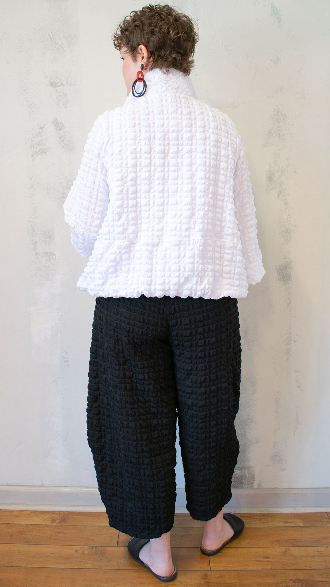 Pucker Jacket in White