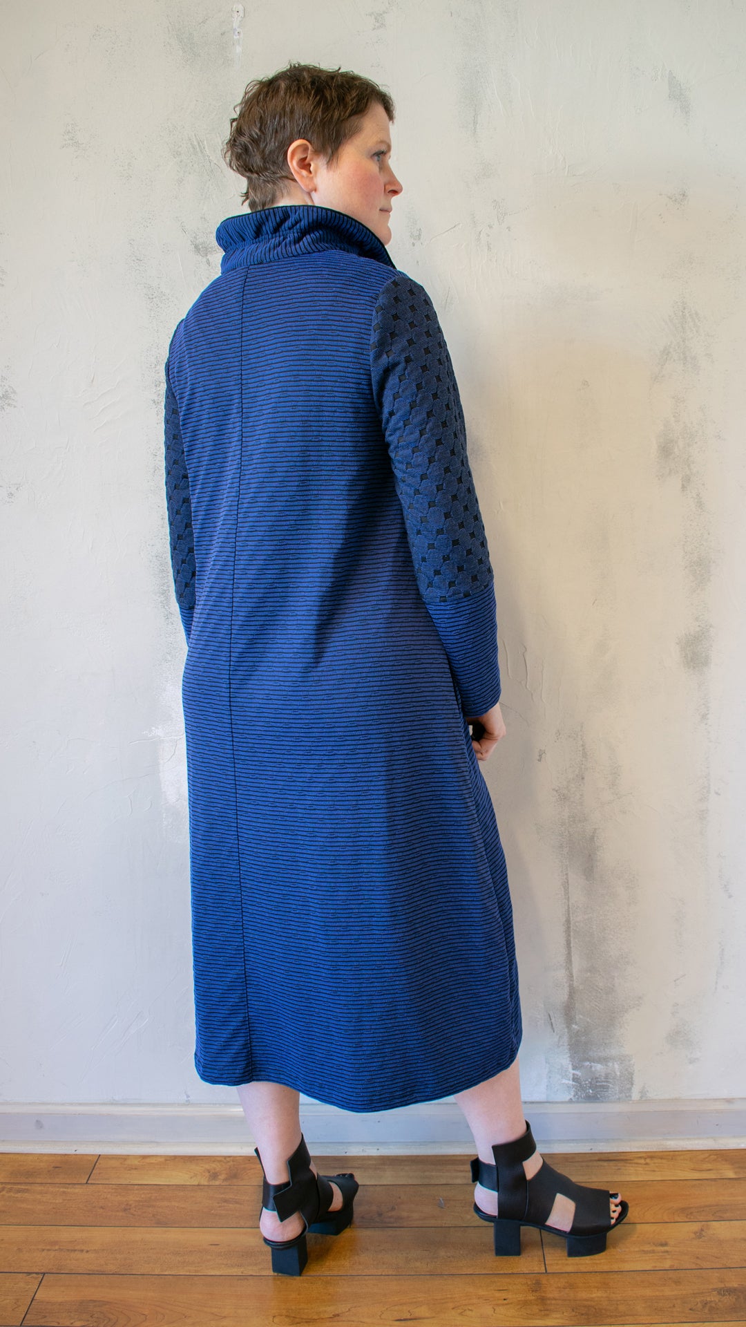 Blue Knit Dress