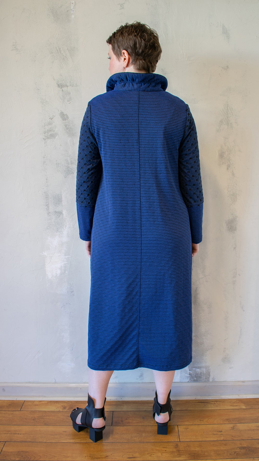 Blue Knit Dress