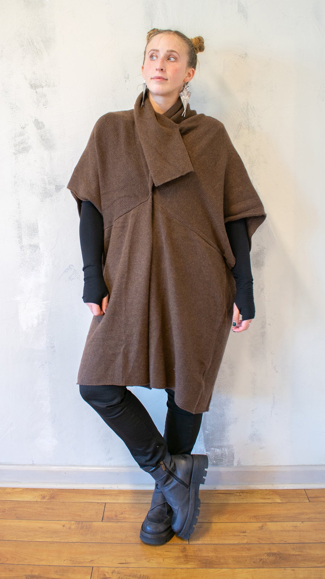 Cocoon Cardigan in Wood