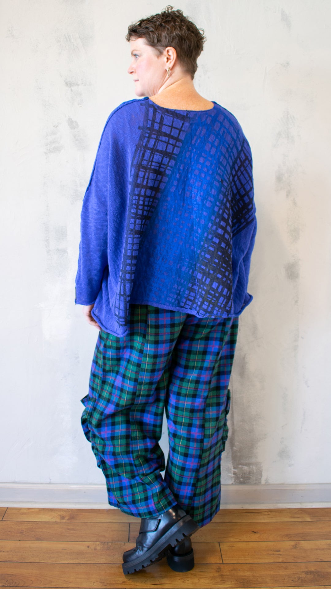 Bota Sweater in Cobalt Hatch