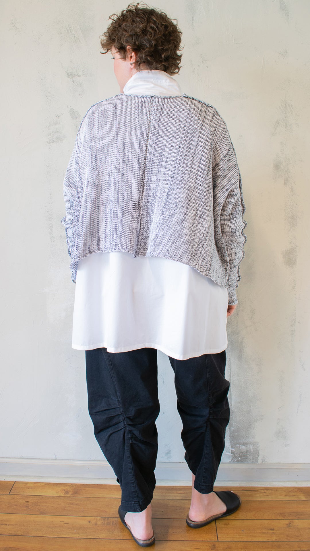Astoria Sweater in Pebble with Ribbon