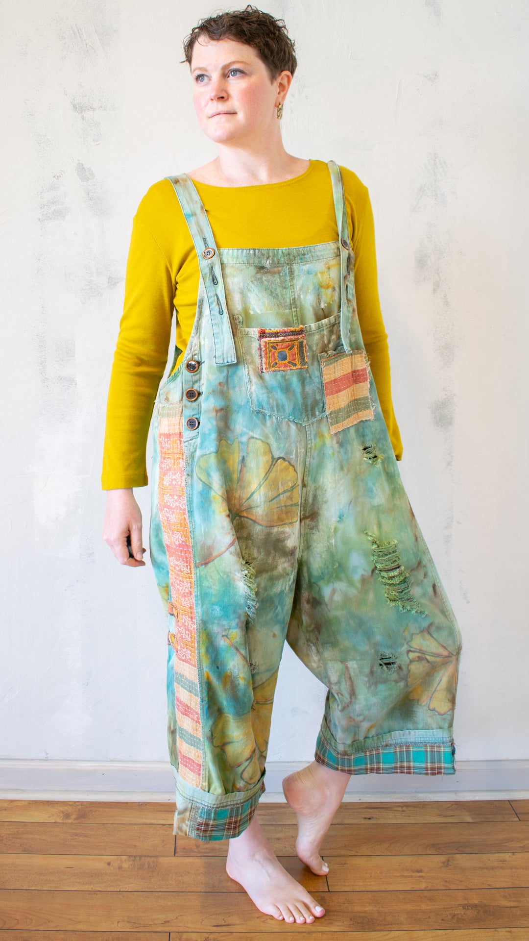Gingko Overall in Patina