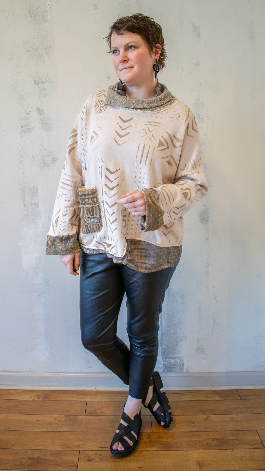 Written in Stone Sweater in Cream