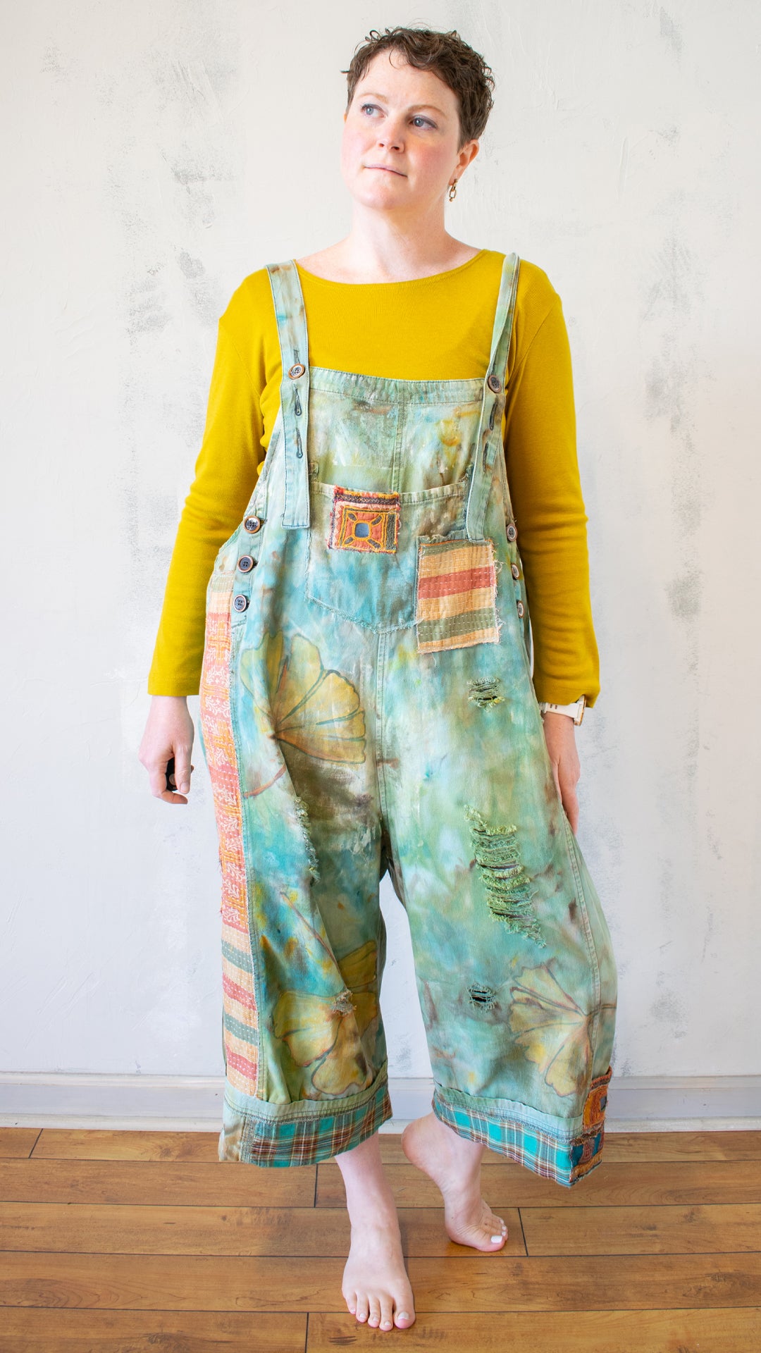 Gingko Overall in Patina