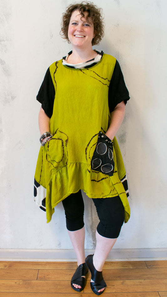 Ripple Effect Linen Tunic