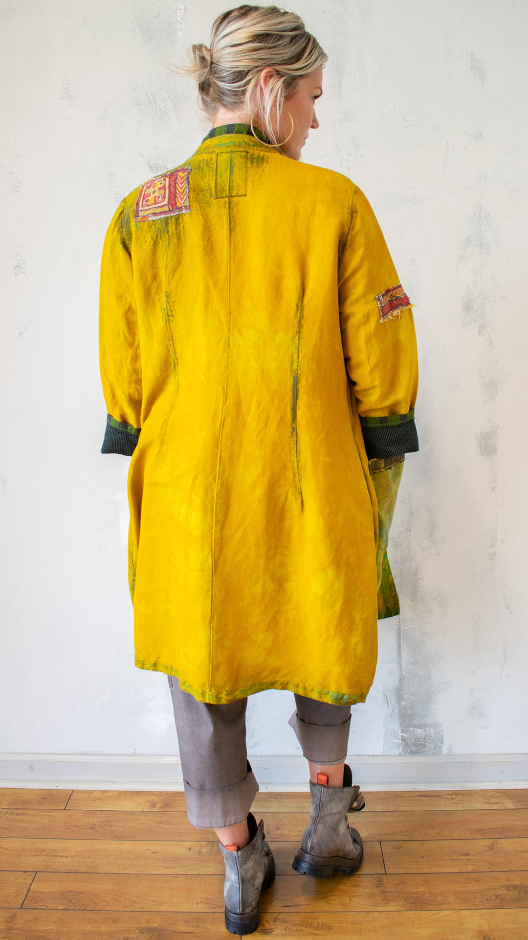 Ground Control to Major Tom Over Coat in Marigold