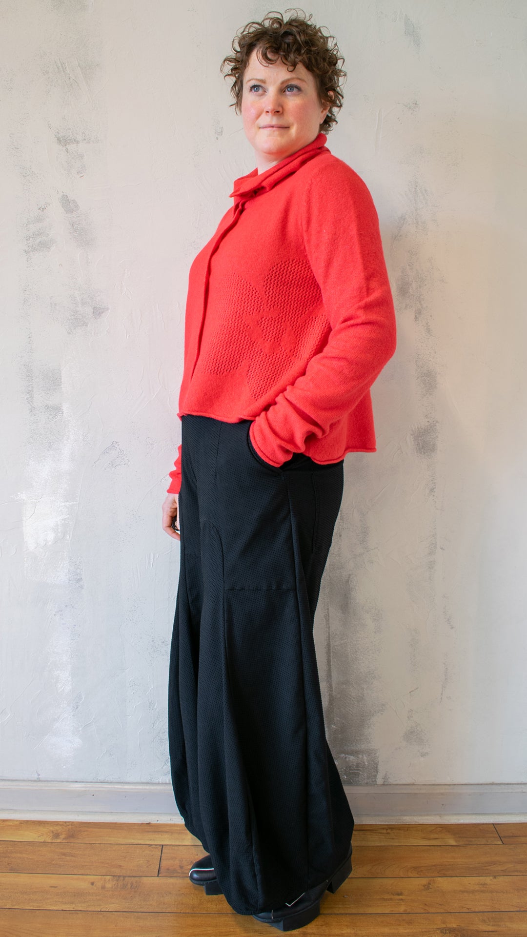 Poppy Cardigan in Red