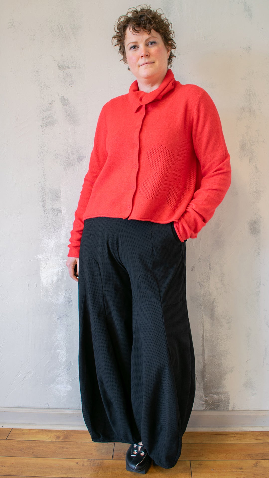 Poppy Cardigan in Red
