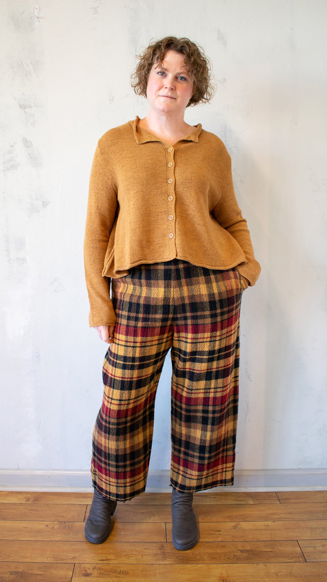Open Cardigan in Bronze