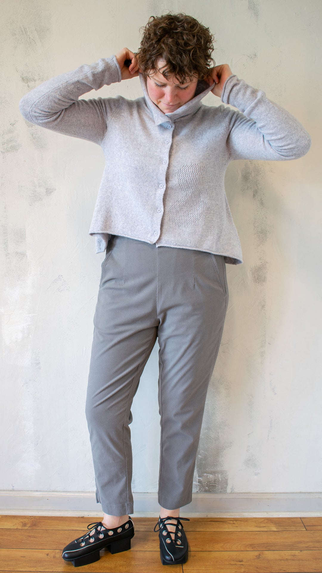 Poppy Cardigan in Light Grey