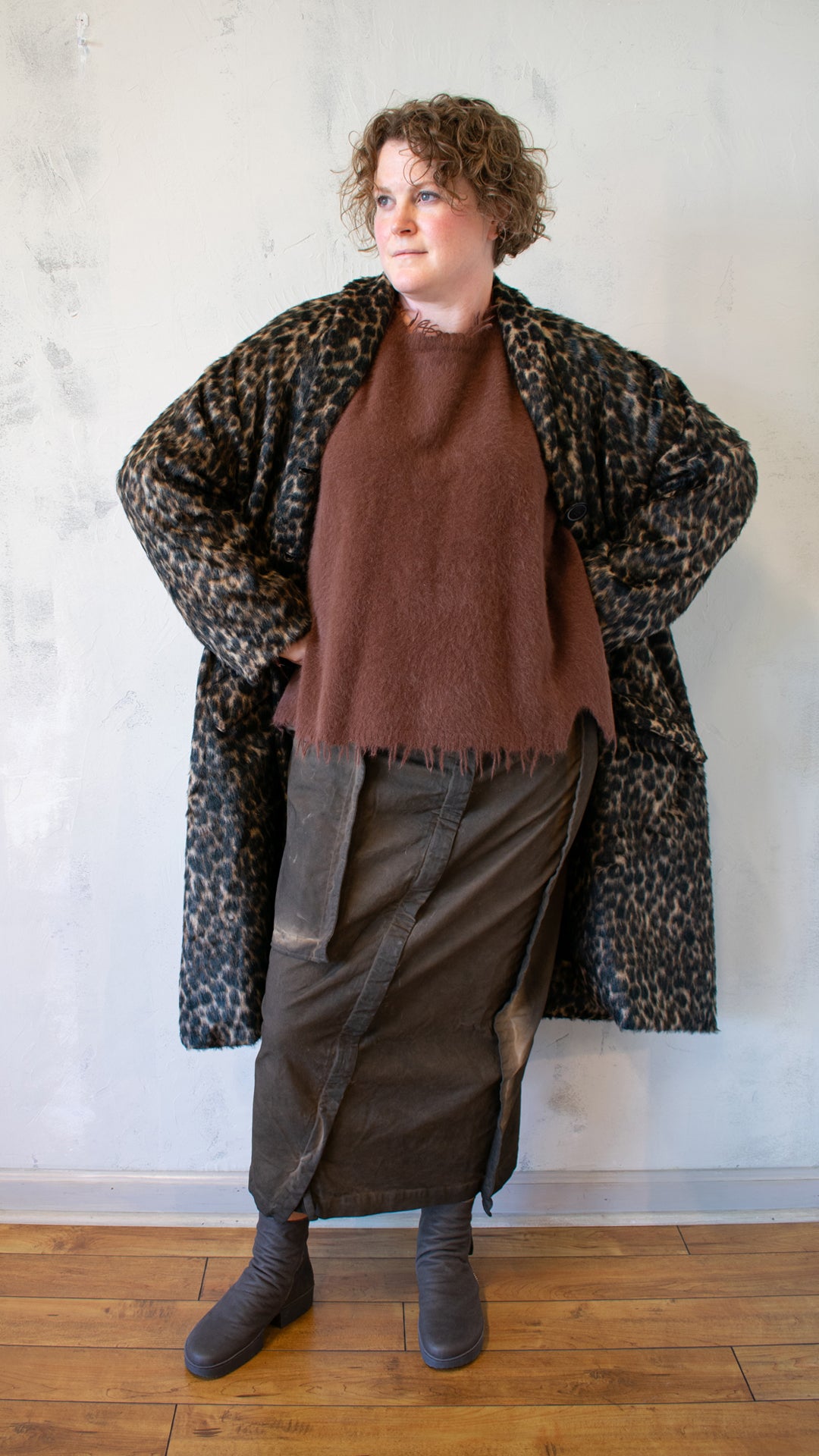 Utility Skirt in Dark Dakar Cloud