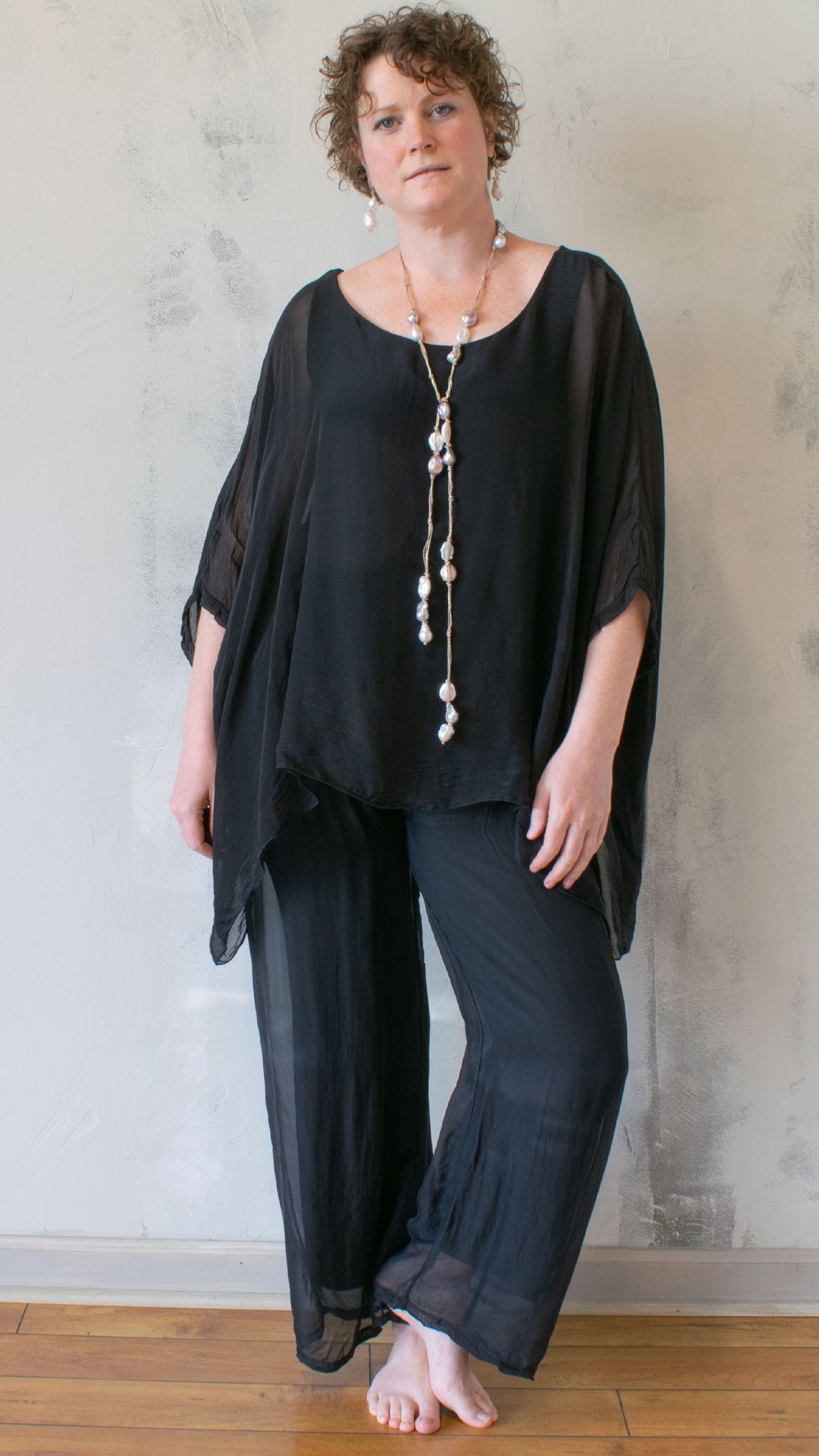 Silk Wide Leg Pant (Multiple Colors)