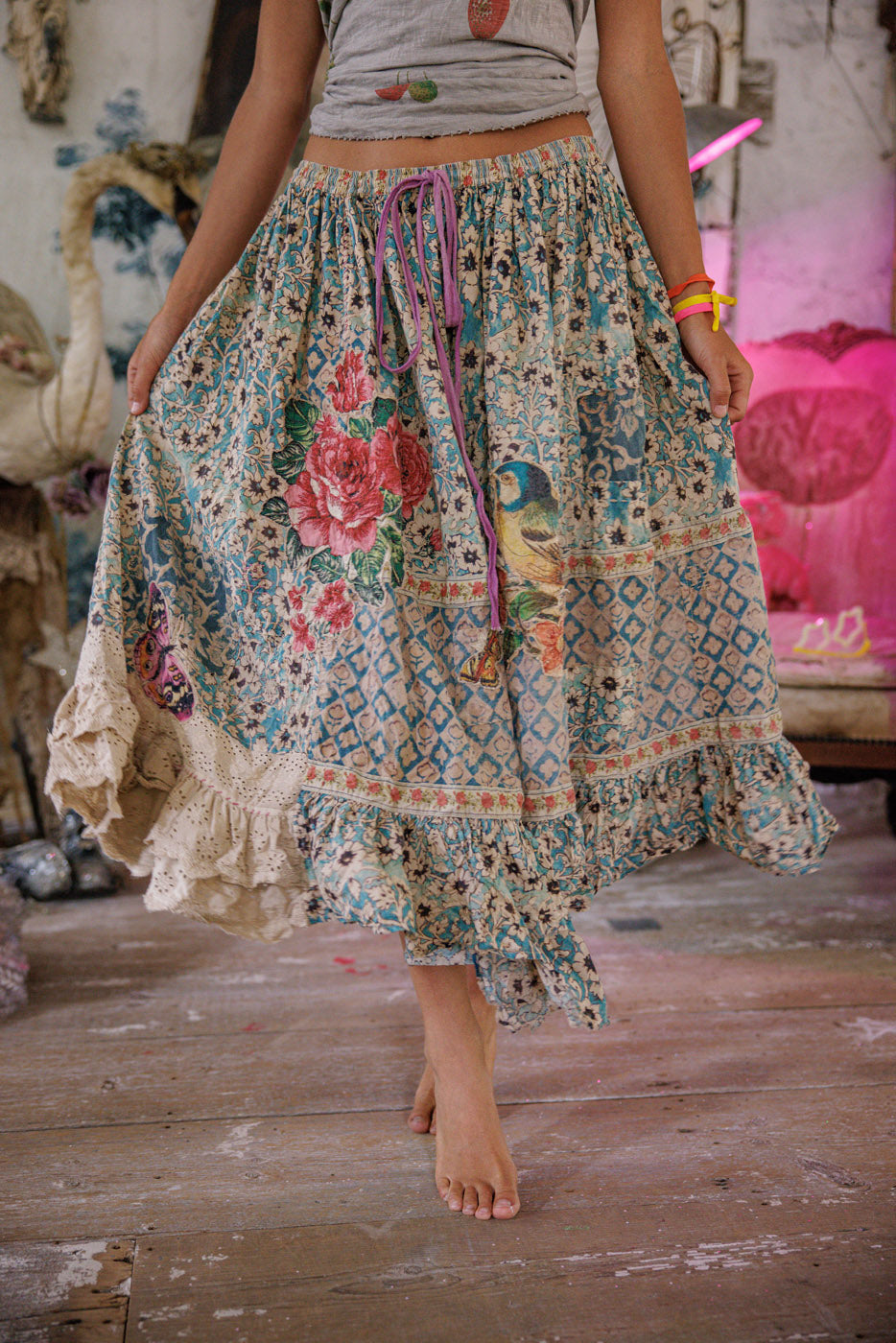 Anselma Skirt in Blue Eyes