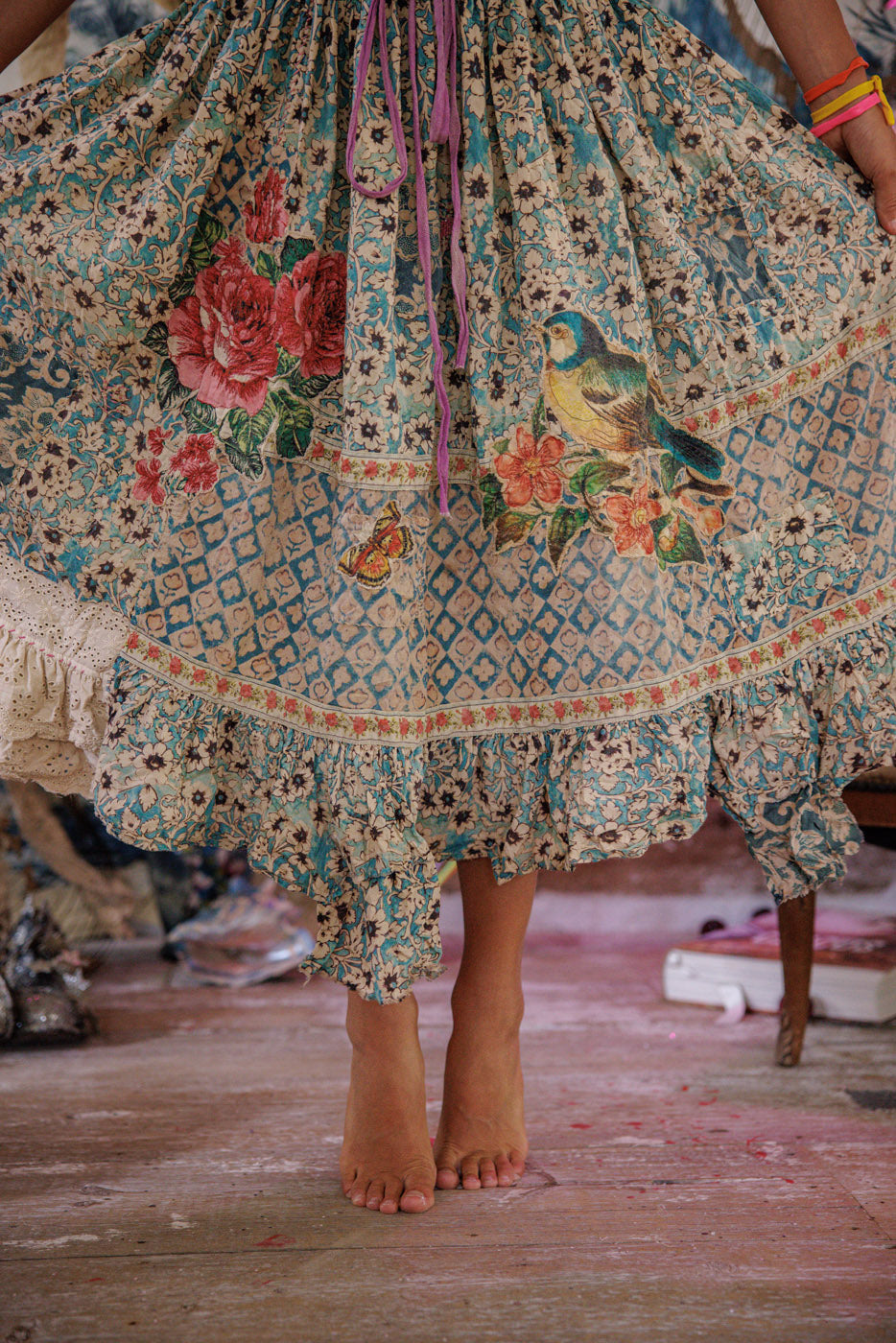 Anselma Skirt in Blue Eyes